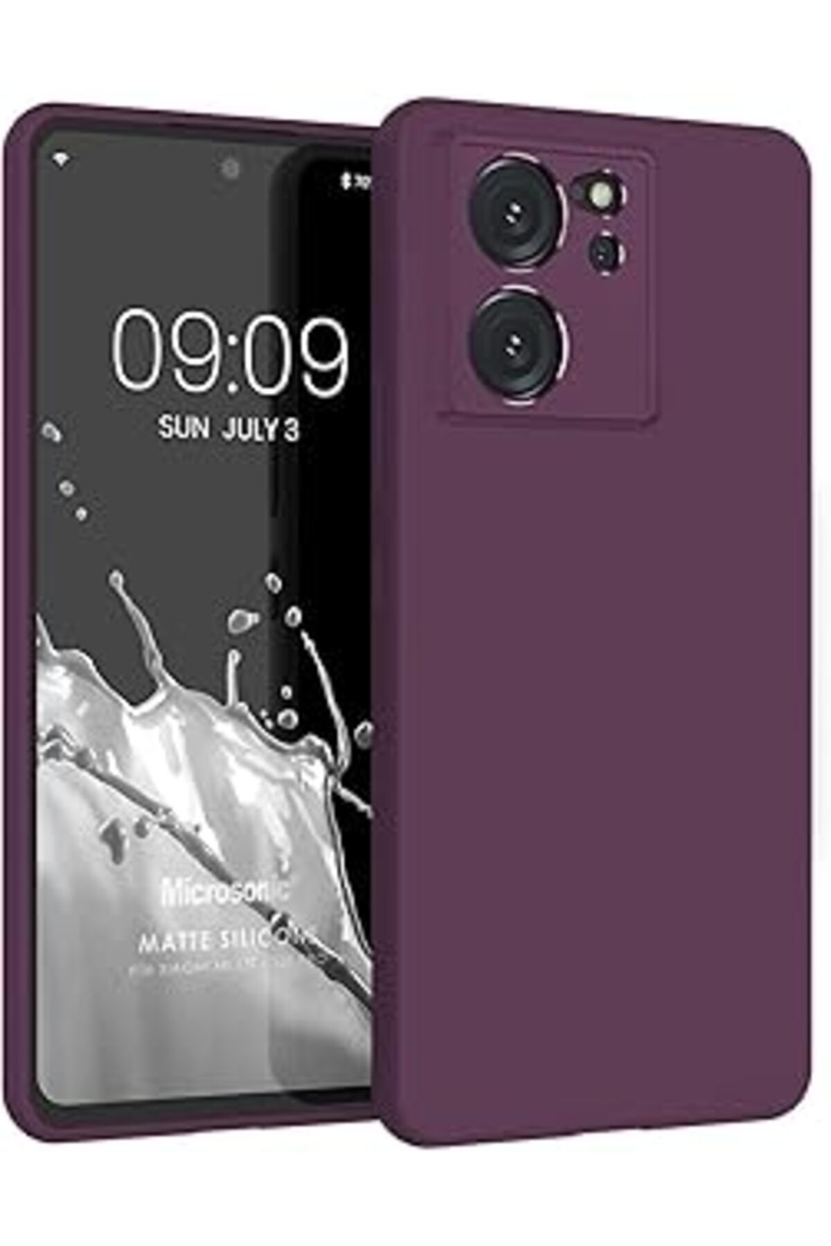 Karachil Microsonic Matte Silicone Xiaomi Mi 13T Için Kılıf Mor [Mi 13T Ile Uyumlu Kılıf - Mor]