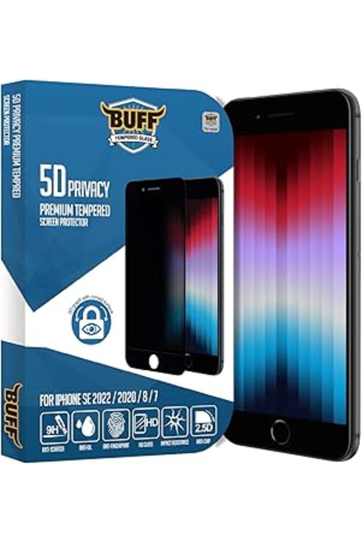 Karachil Labs Iphone Se 2022/2020 Uyumlu 5D Privacy Hayalet Ekran Koruyucu