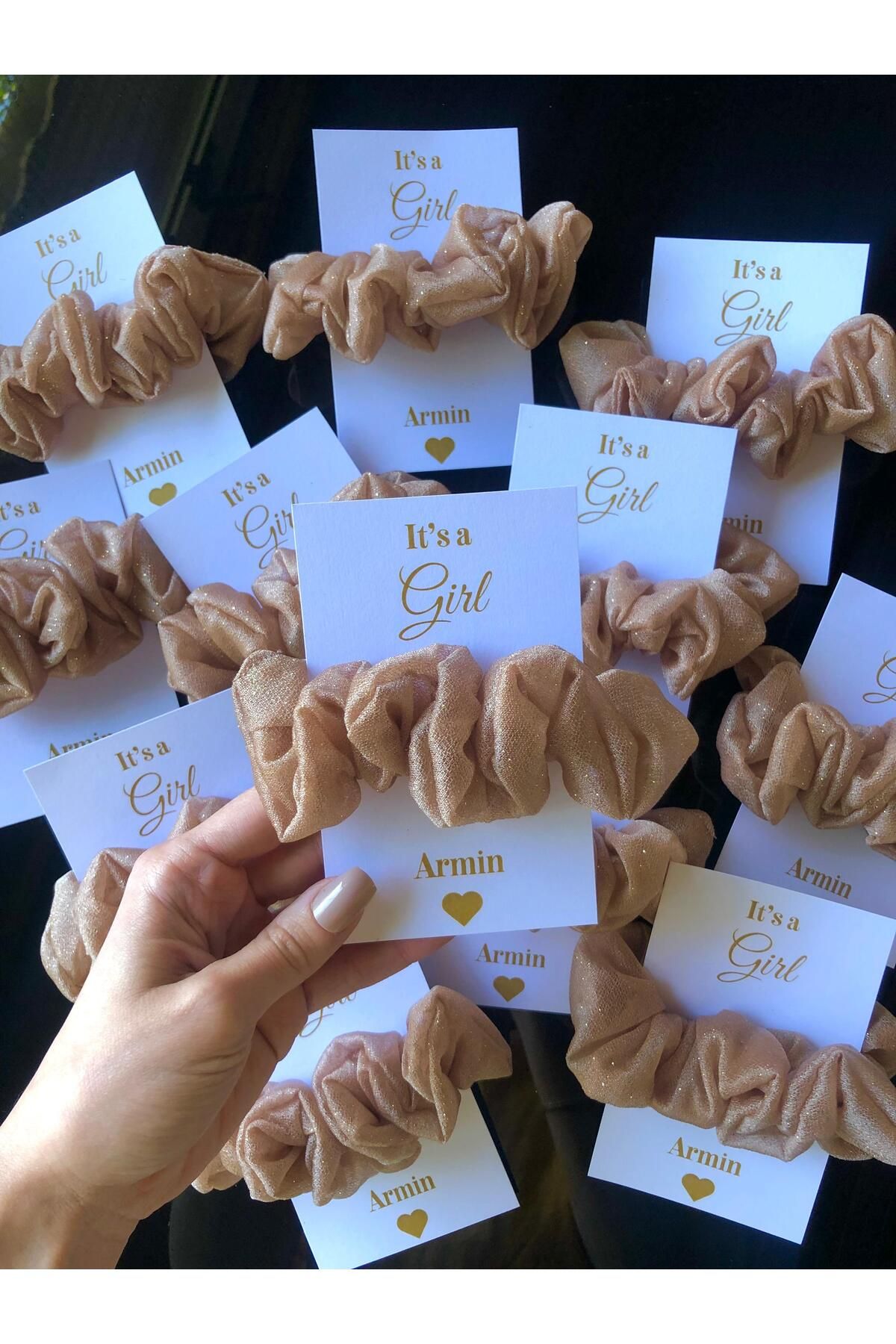KİKİYS 12 adet rose gold baby shower hediyeliği cinsiyet partisi hediyeliği doğum hediyeliği
