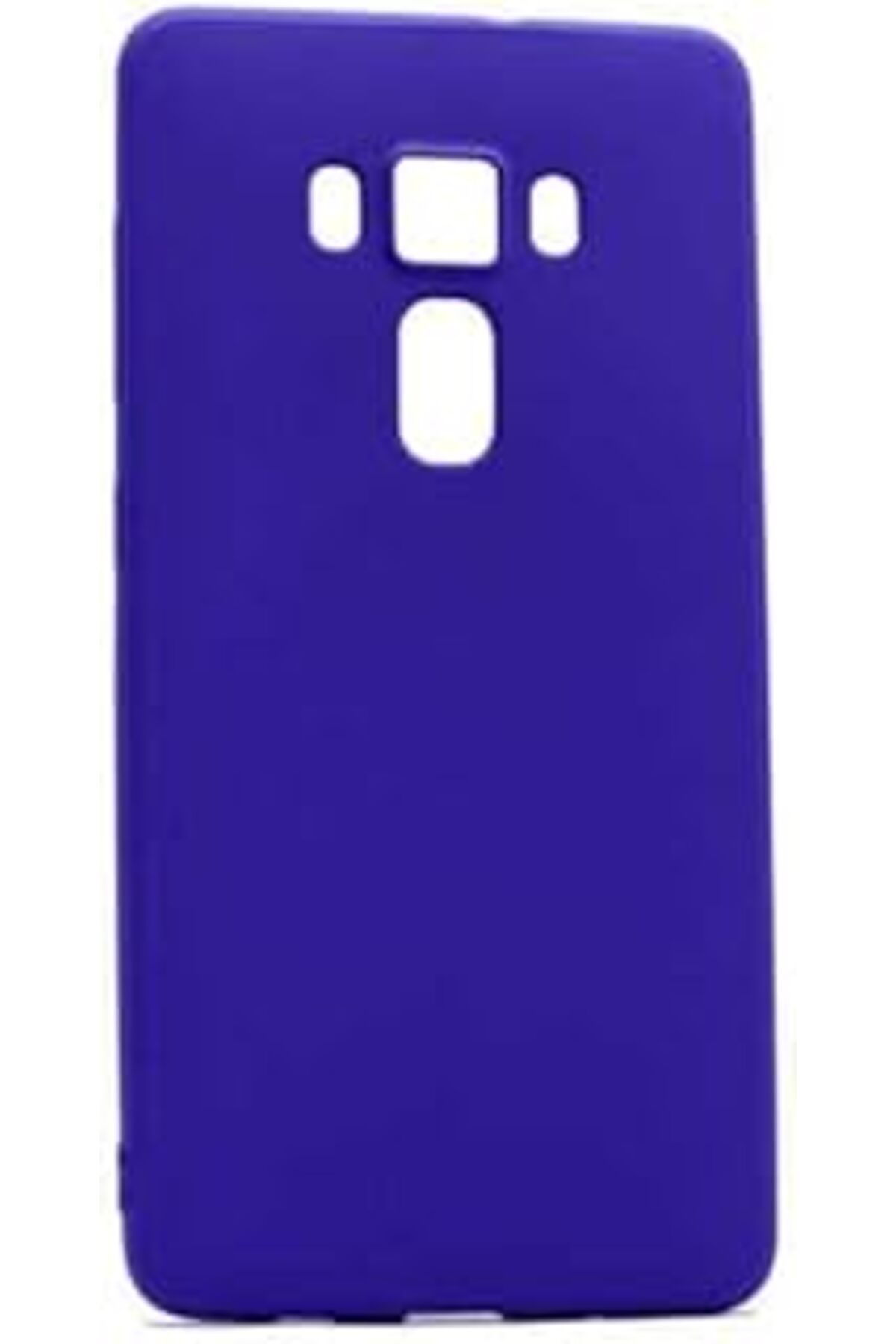 Pazarcan Zenfone 3 Ze552Kl Uyumlu Mat Yumuşak Silikon Kılıf (Mavi)