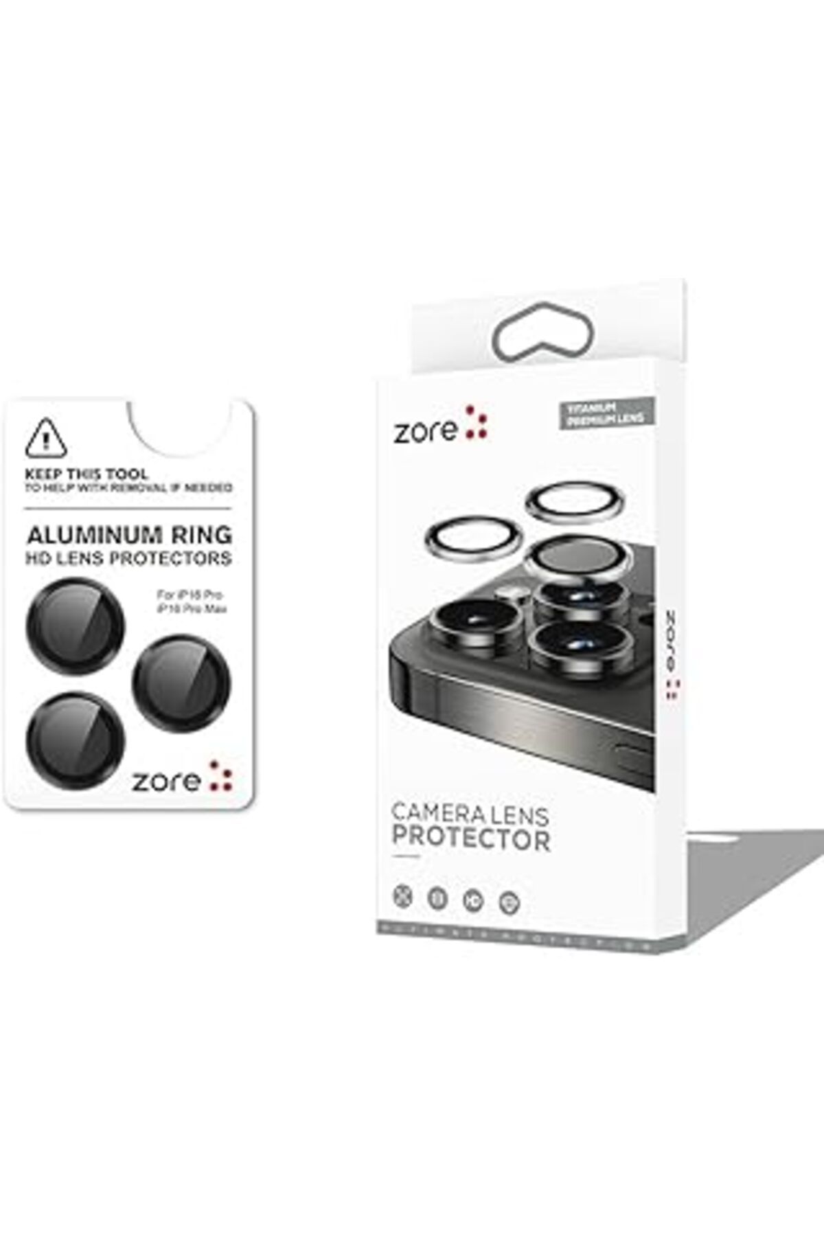 Karachil Zore Apple İle Uyumlu Iphone 16 Pro Iphone 16 Pro Max Cl-12 Premium Safir Parmak İzi Bırakmayan Ant