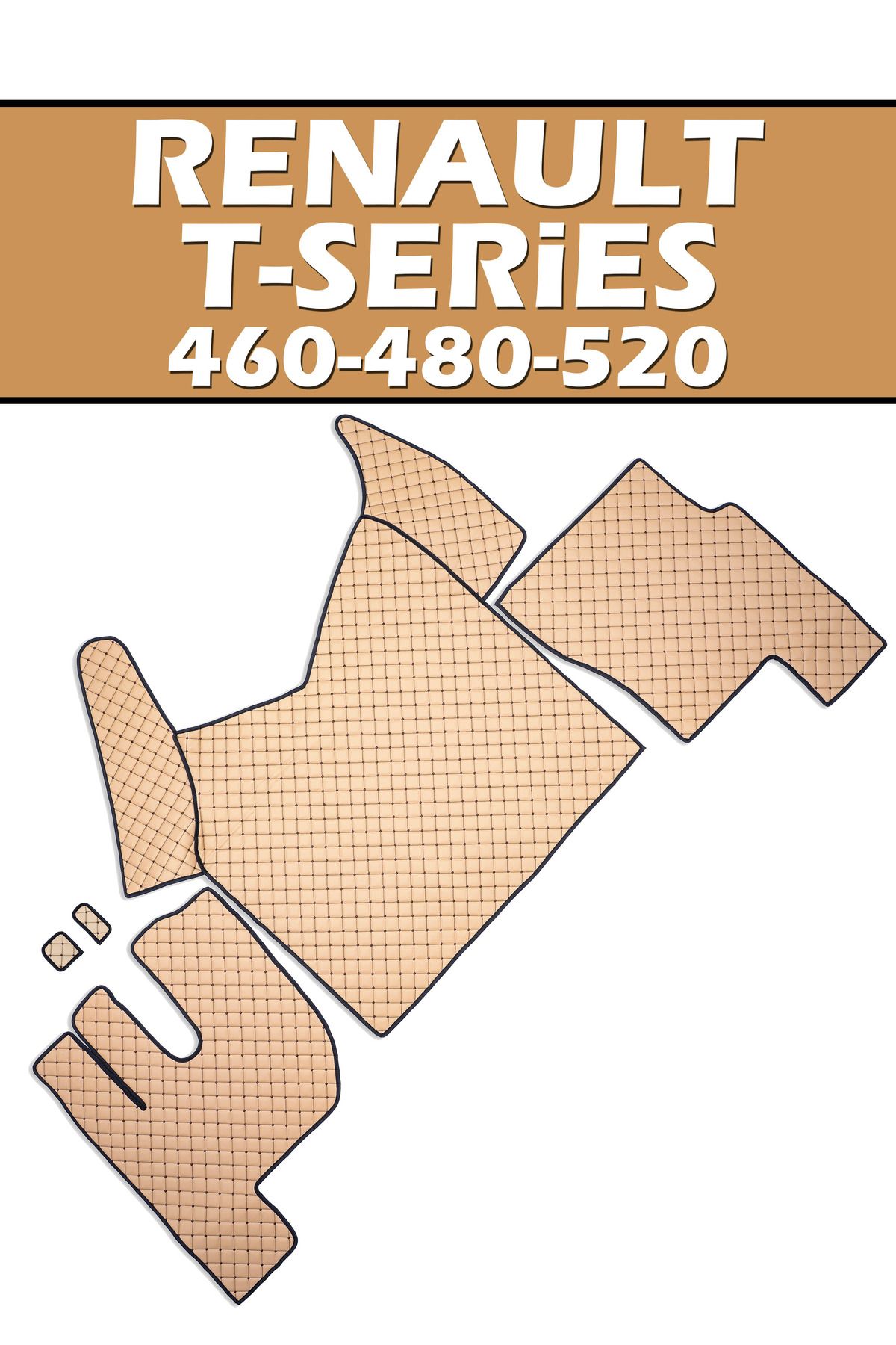 VIPTIRSHOP RENAULT T-SERİES 460-480-520 (2014-2025) DERİ KAPİTONE PASPAS