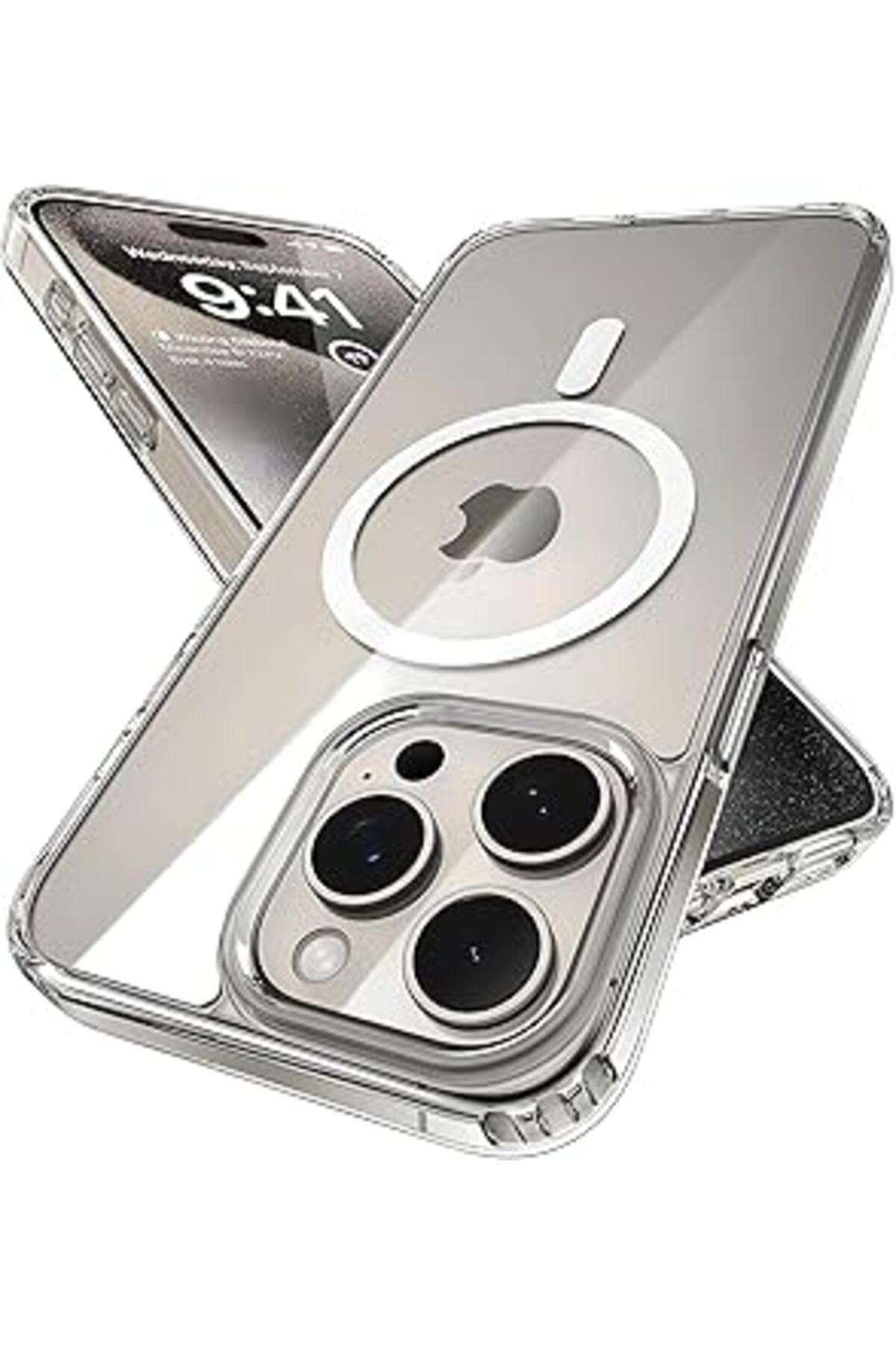 Karachil Minesk Iphone 14 Pro Max Için Origin Serisi Premium Kalite Magsafe Ile Uyumlu Kılıf Crystal Clear S