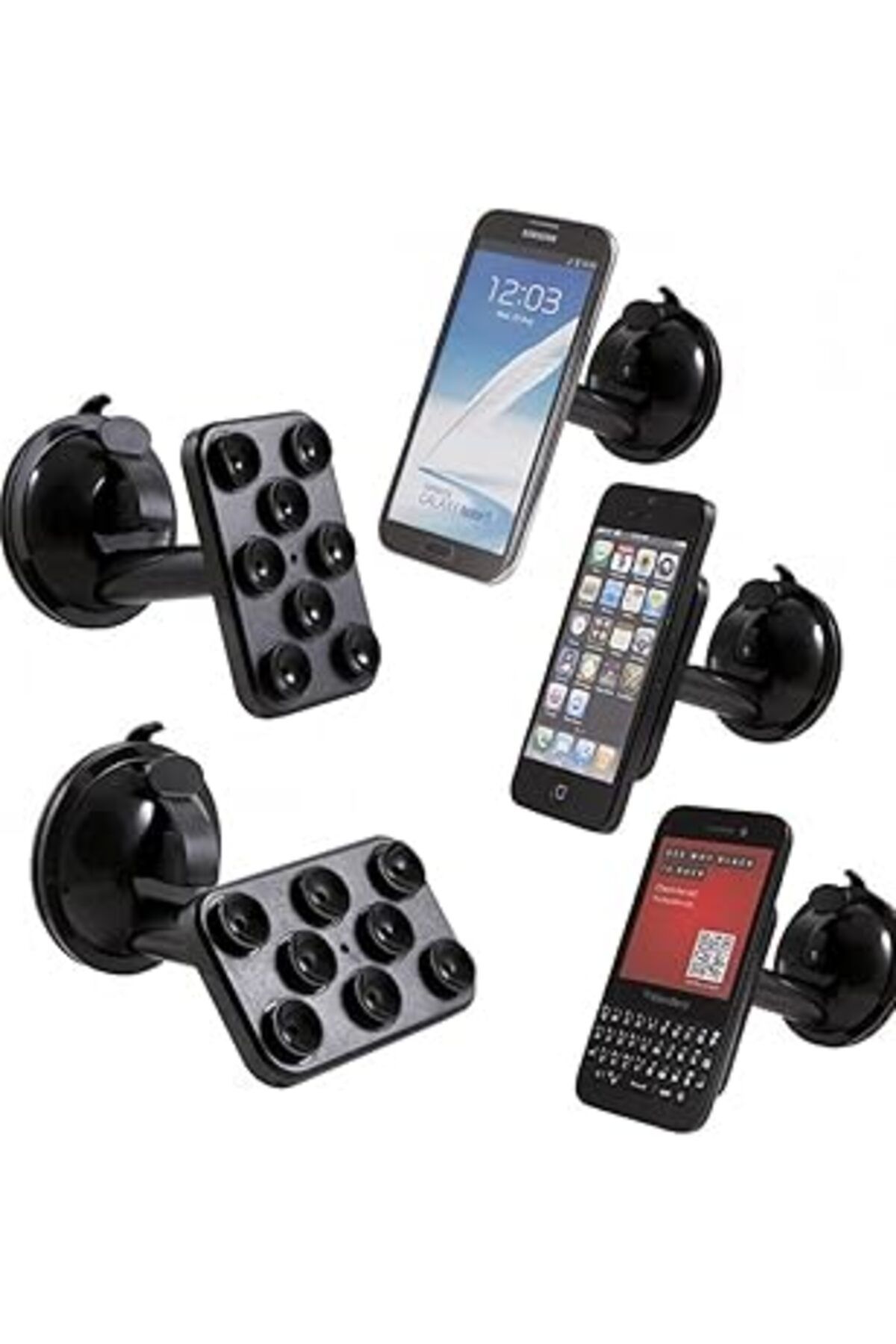 Karachil Mobee Araç İçi Telefon Tutucu 8 Vantuzlu Araç Camanı Yapışan Tutucu