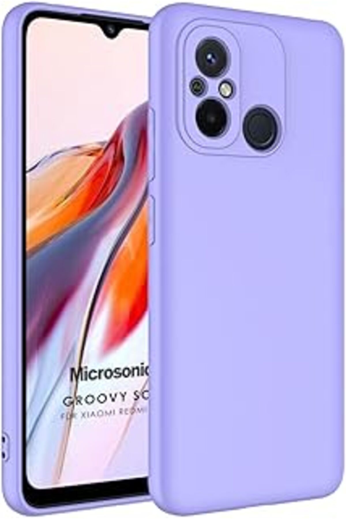 Karachil Microsonic Xiaomi Redmi 12C Için Kılıf Groovy Soft Lila [Redmi 12C Ile Uyumlu Kılıf - Lila]