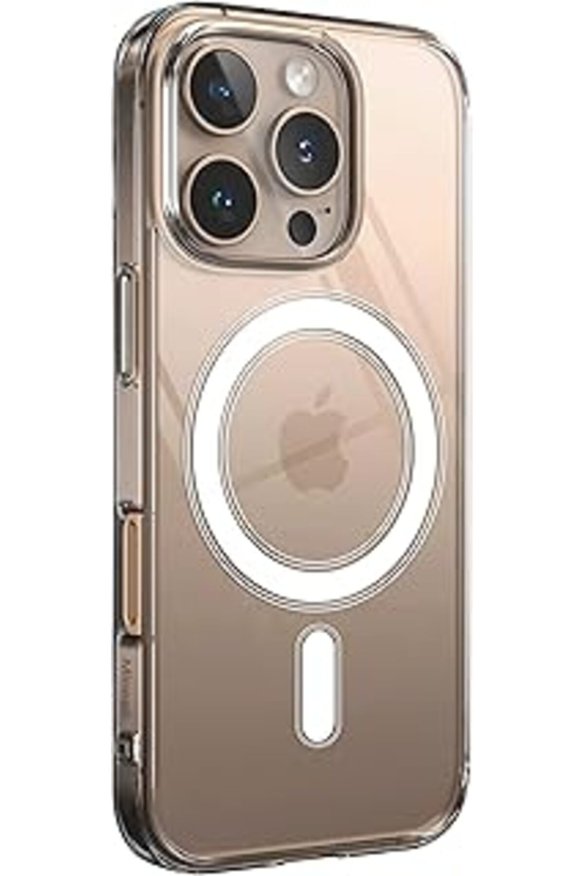 Karachil Minesk Iphone 16 Pro Max Için Magsafe Ile Uyumlu Şeffaf Kılıf Kristal Berraklığında Materyal Polika