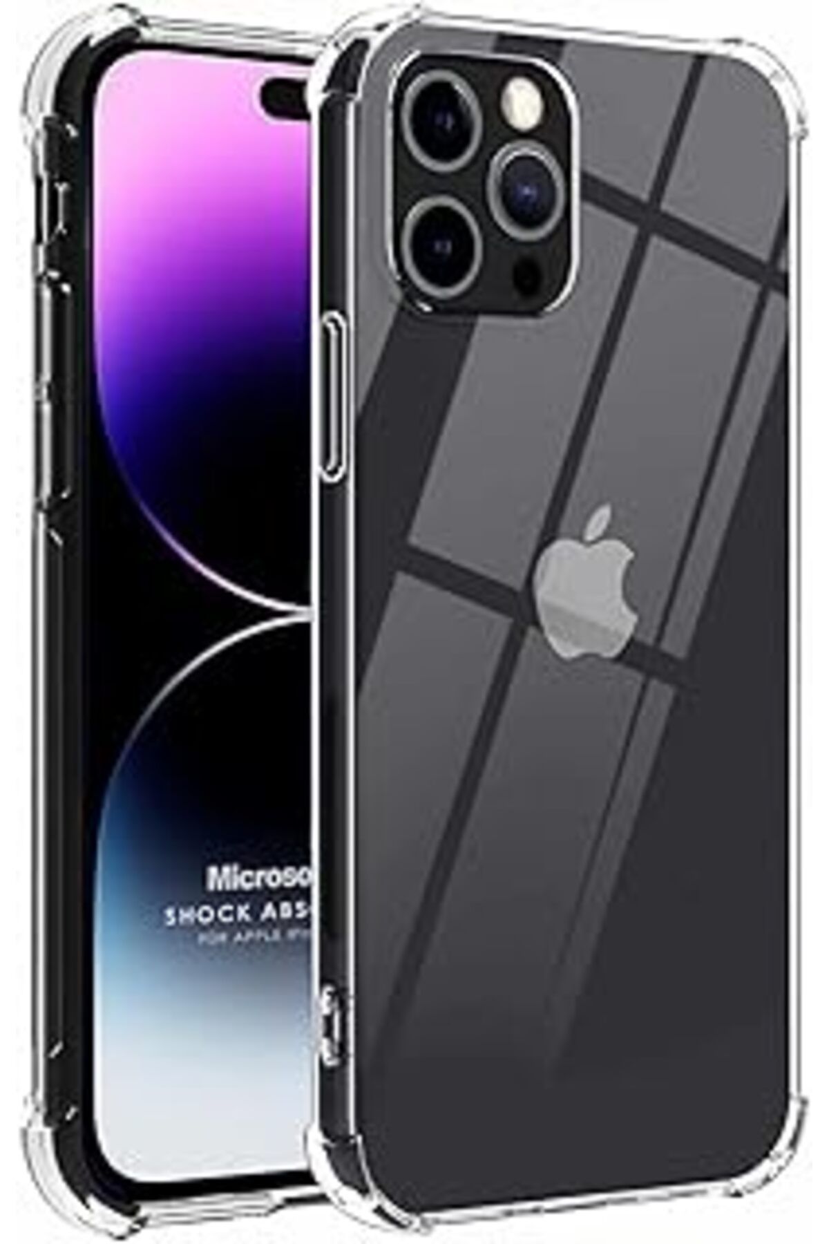 Karachil Microsonic Apple Iphone 14 Pro Max Için Kılıf Shock Absorbing Şeffaf [Iphone 14 Pro Max Ile Uyumlu