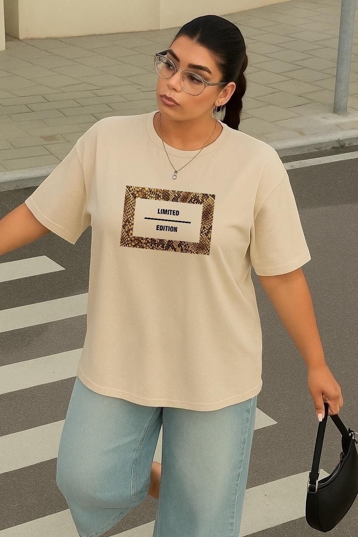 BENROMA BÜYÜK BEDEN LIMITED EDITION BASKILI UNİSEX TİŞÖRT