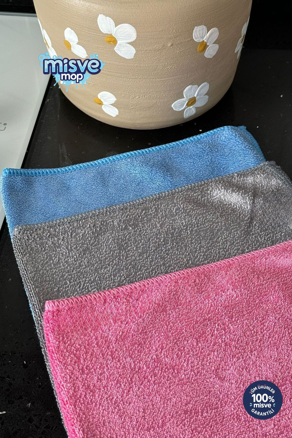 Misvele Misveclean (3 ADET) Sihirli Ankastre Ocak Davlumbaz Bezi 40*40 Cm
