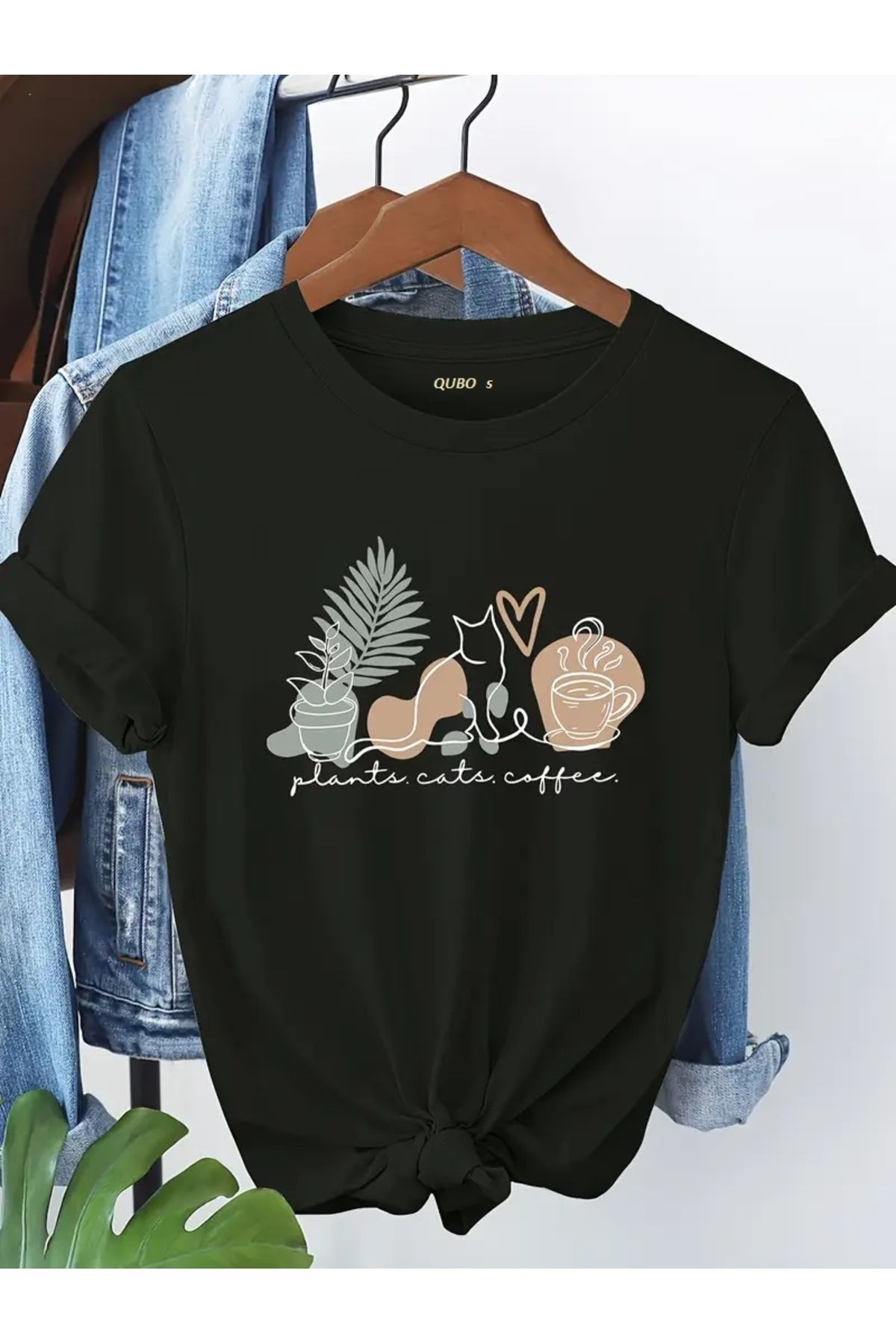 Hunors Sportswear & Company Unisex Kadın/Erkek Oversize Baskılı Pamuklu Bisiklet Yaka Kısa Kollu SİYAH T-shirt
