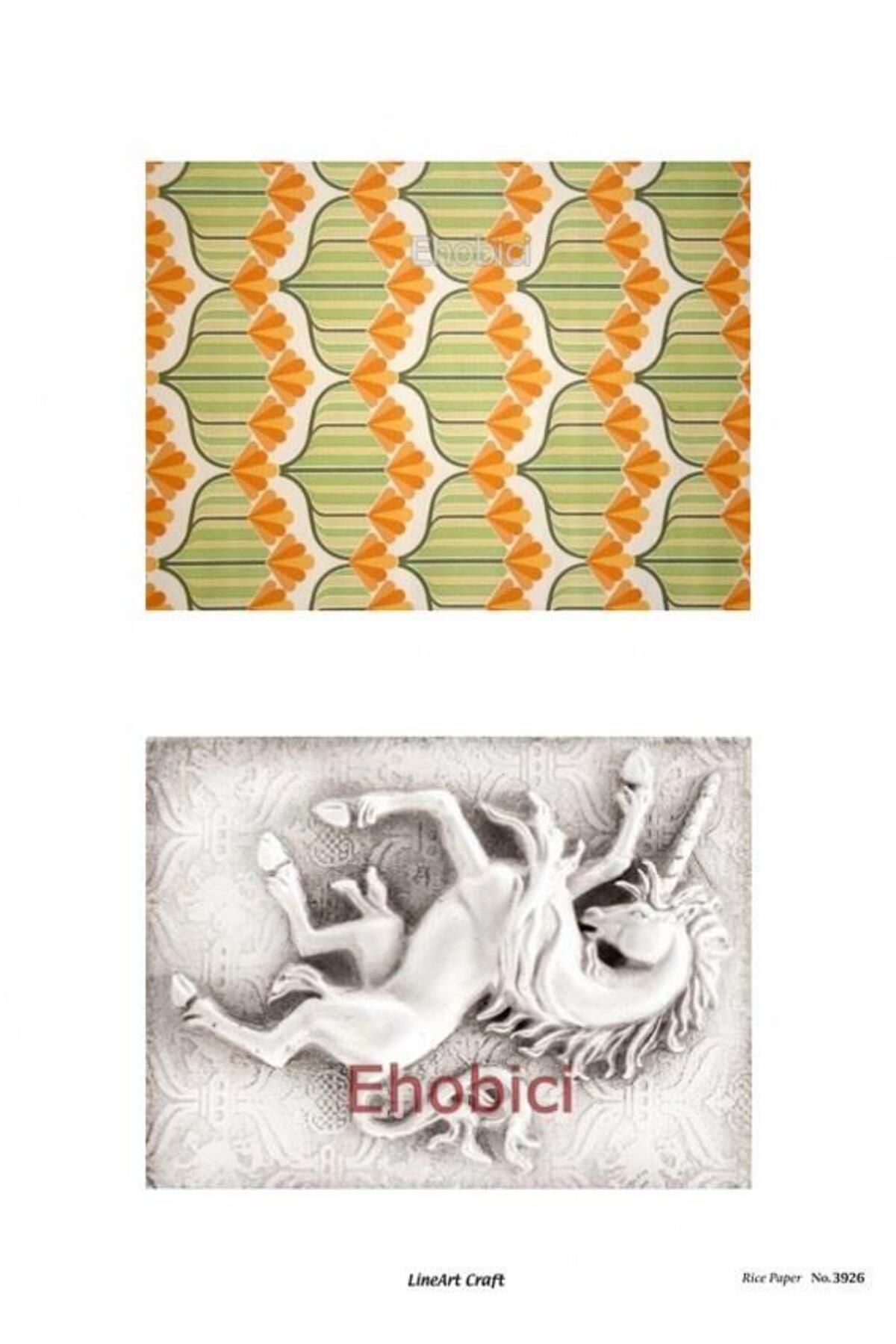 ehobici Lineart Pirinç Dekopaj Kağıdı - 3926