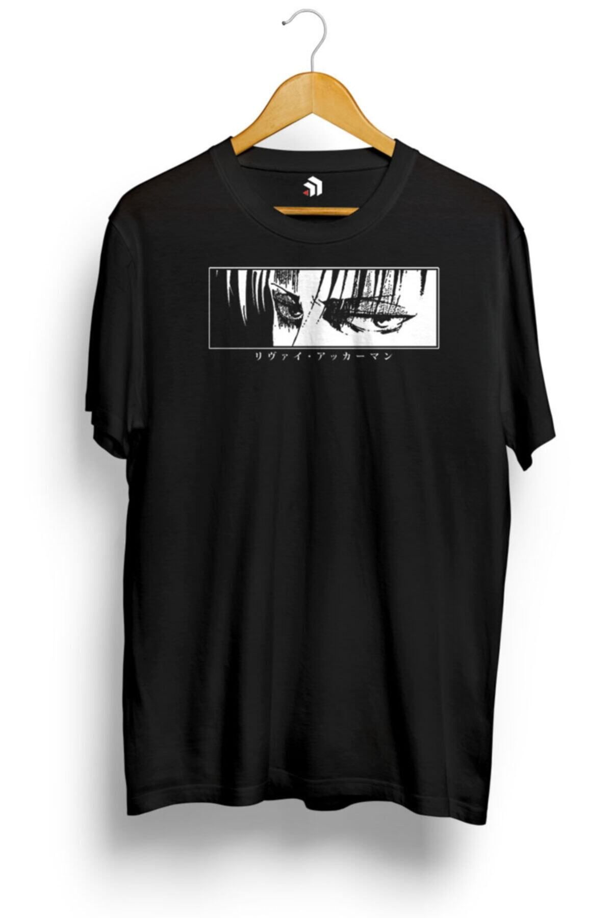 Miba Store Levi - Stare - Snk Anime Baskılı Tişört