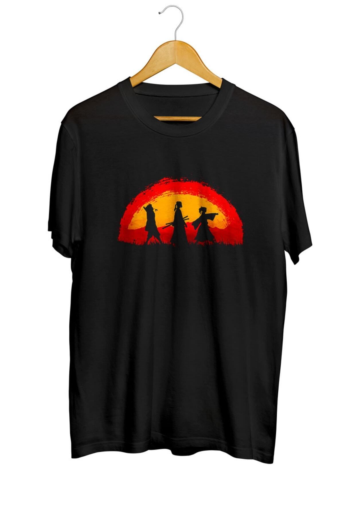 Miba Store Samurai Champloo Walking On Sunset Anime Tişört