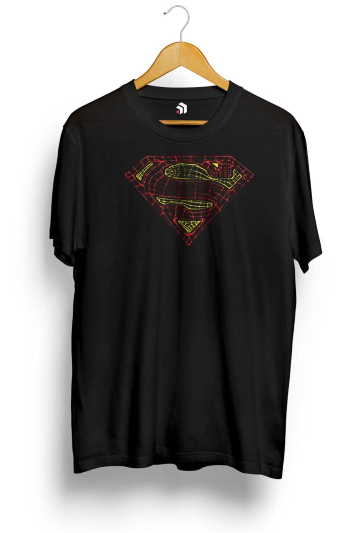 Miba Store Superman Logo Line Art Baskılı Tişört