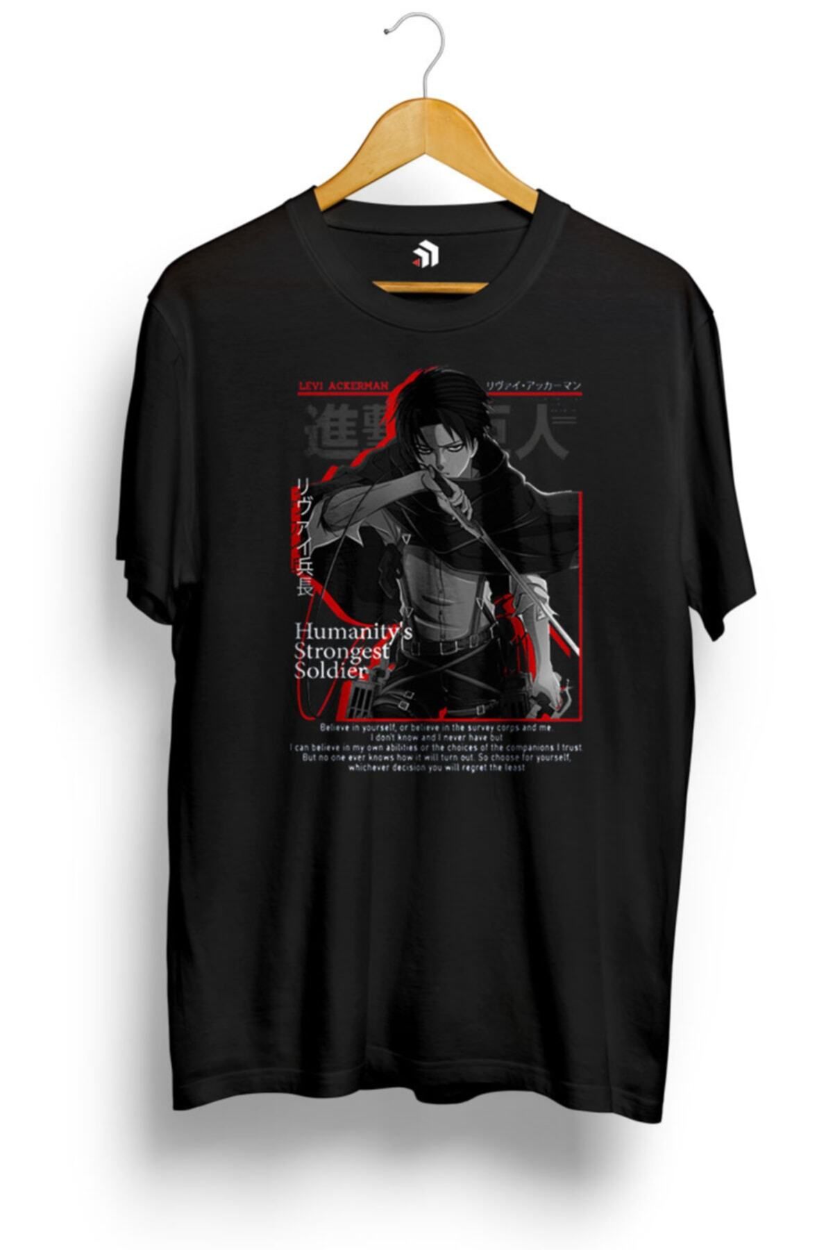 Miba Store Levi Ackerman Attack On Titan Final Season Anime Baskılı Tişört