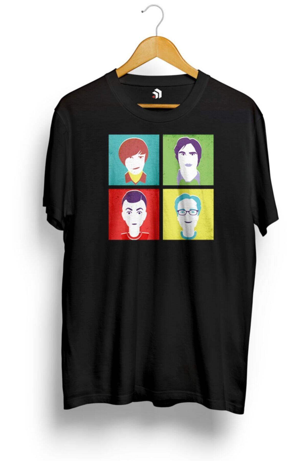 Miba Store The Big Bang Theory Smart Heads Team Pop Art Baskılı Tişört