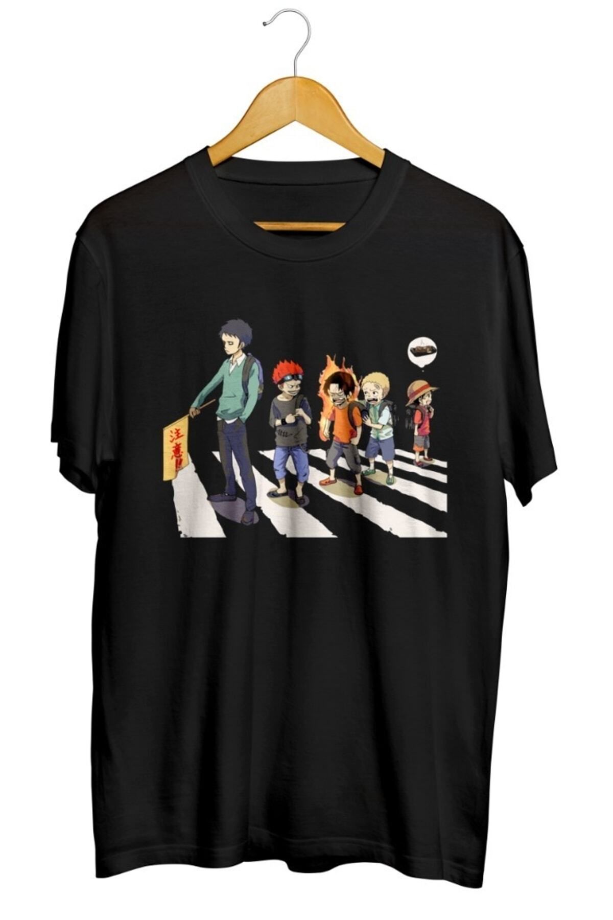 Miba Store One Piece Childhood Anime Baskılı Unisex Tişört