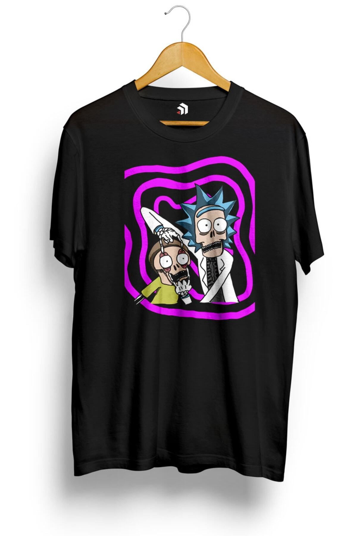 Miba Store Skull Rick And Morty Iı Baskılı Tişört