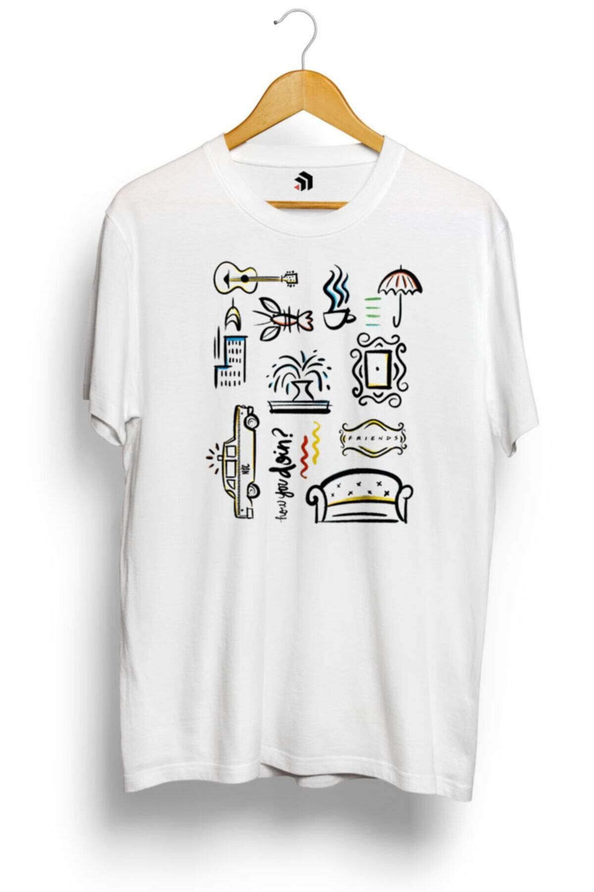 Miba Store Friends Icons Baskılı Tişört