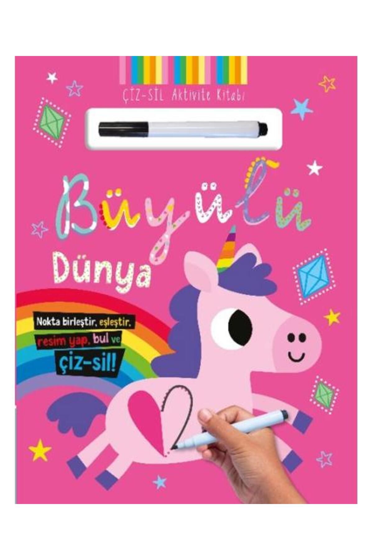 İndigo Kitap Çiz – Sil Aktivite Kitabı Büyülü Dünya