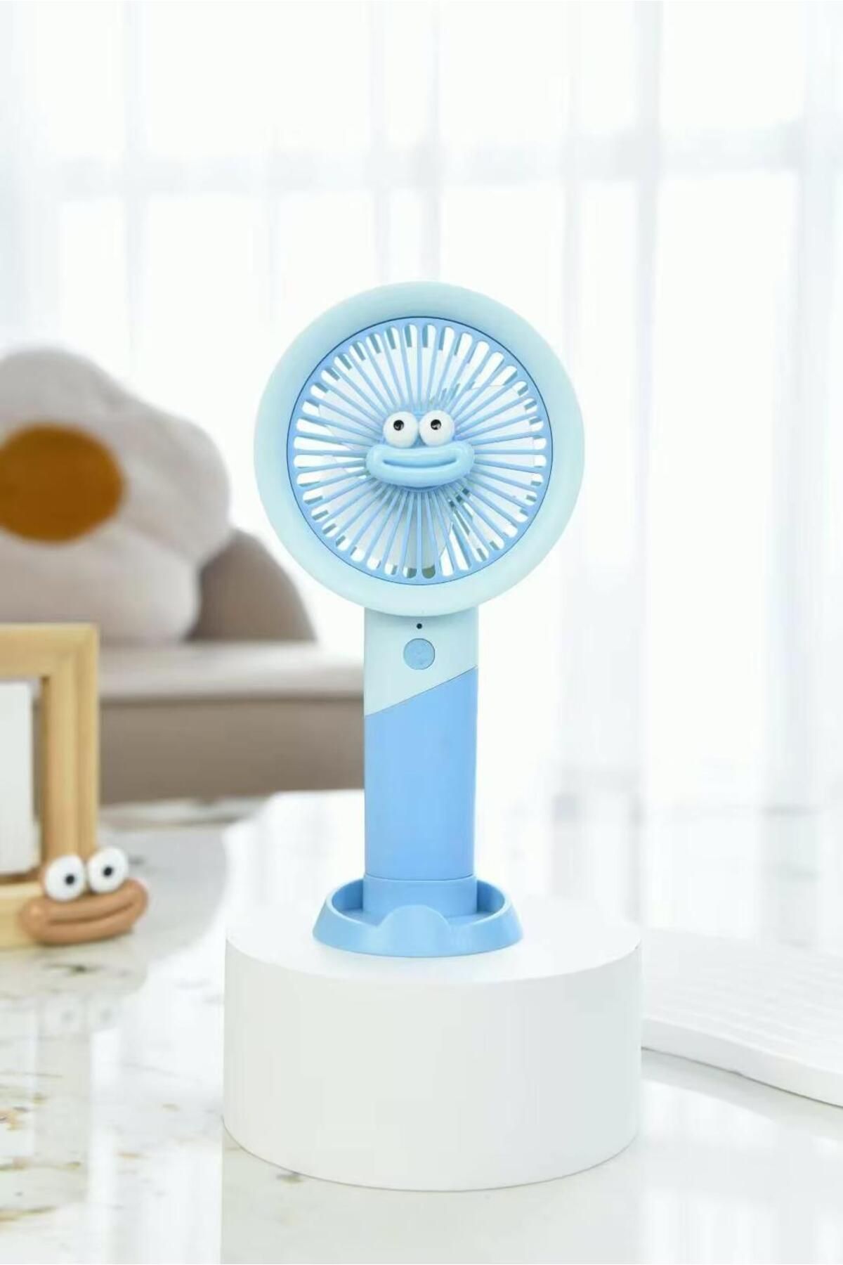 DekoLab Fan Soğutucu Mini Vantilatör Klima Güçlü Serinletici Taşınabilir Şarjlı