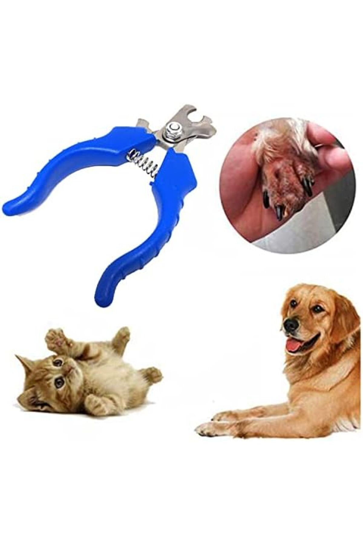 STOREMAX-Jvnnastore Cat Dog Nail Clipper Spring Loaded Trendyfr 646268 2