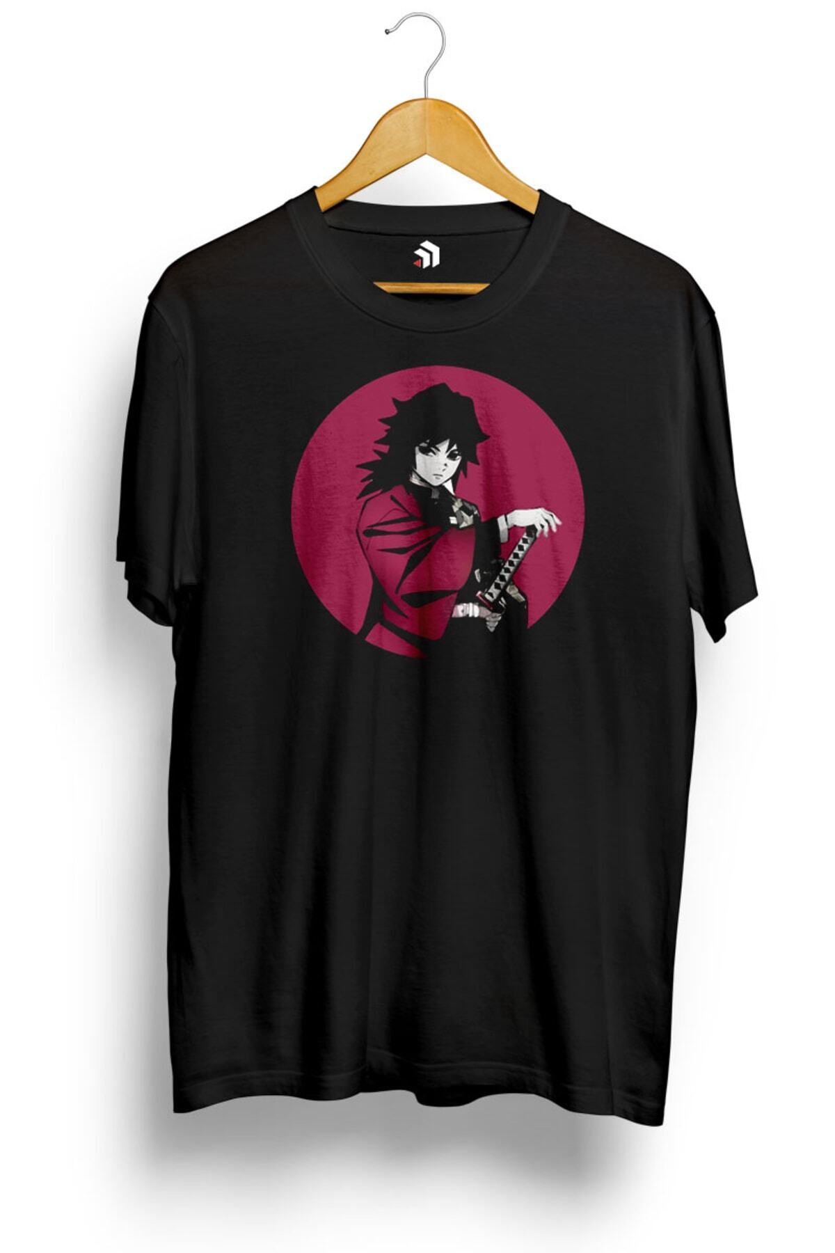 Miba Store Tomioka Giyuu - Kimetsu No Yaiba Anime Baskılı Tişört