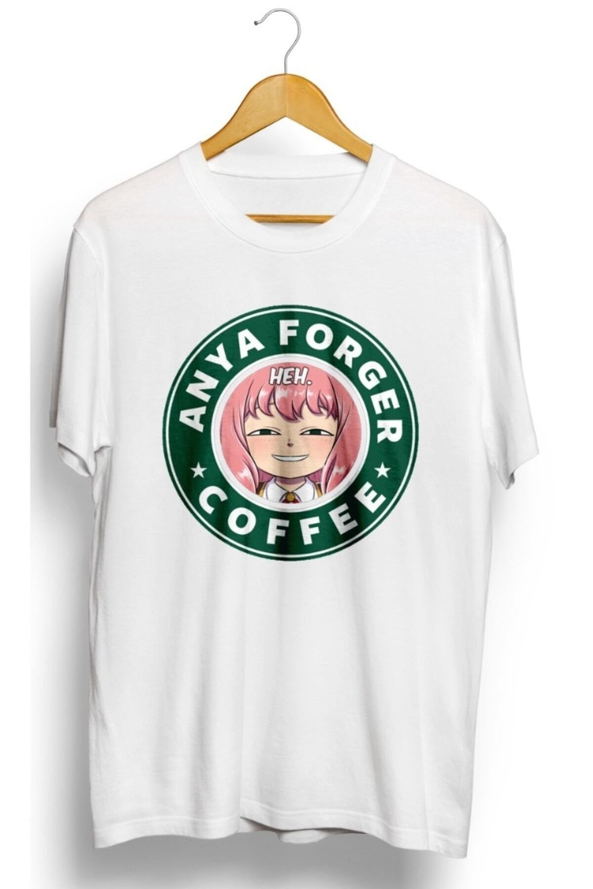 Miba Store HEH. Spy X Family Anya Forger Coffee Anime Baskılı Unisex Tişört