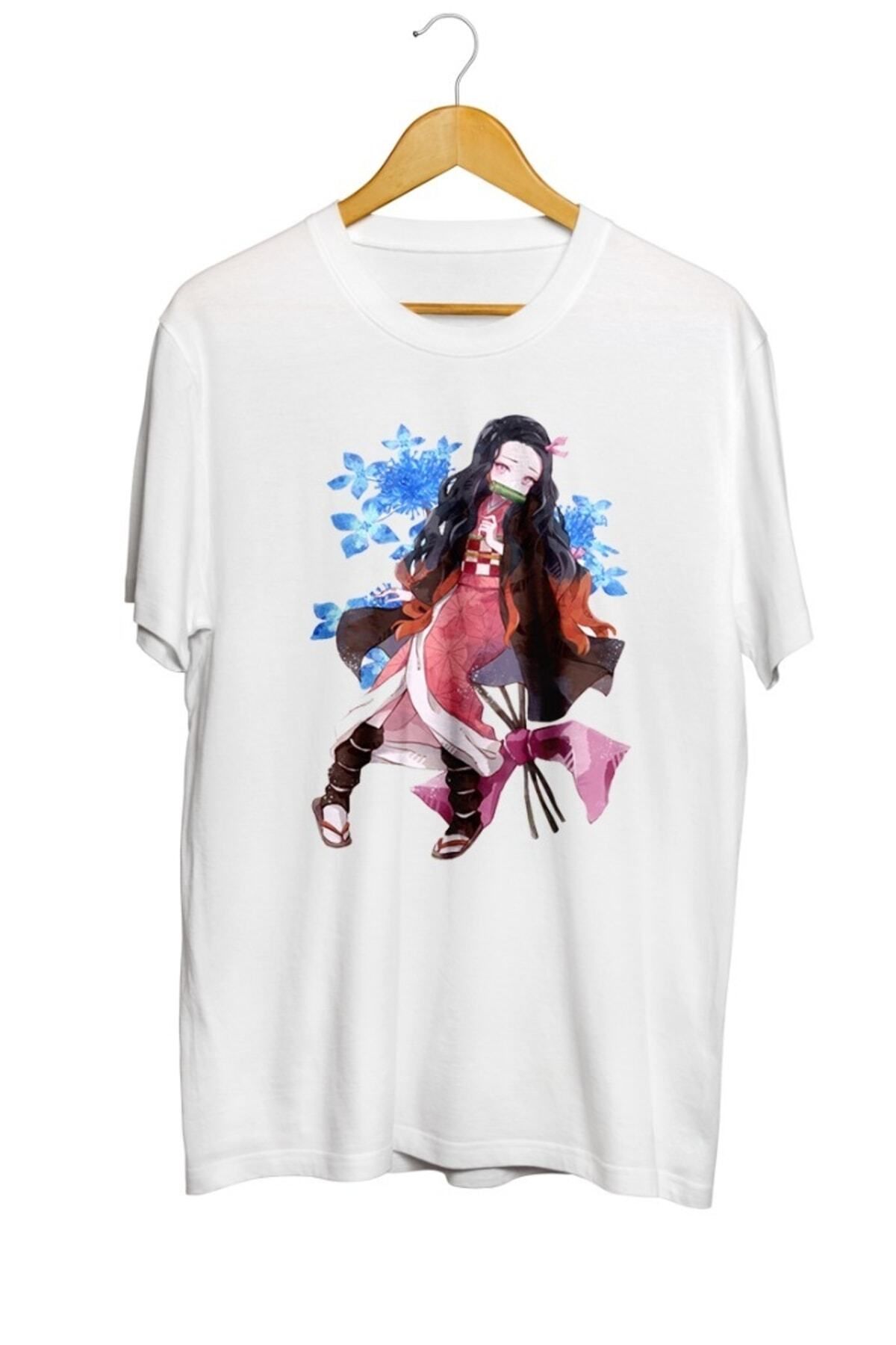 Miba Store Demon Slayer Şeytan Avcısı Anime Baskılı Unisex Tişört