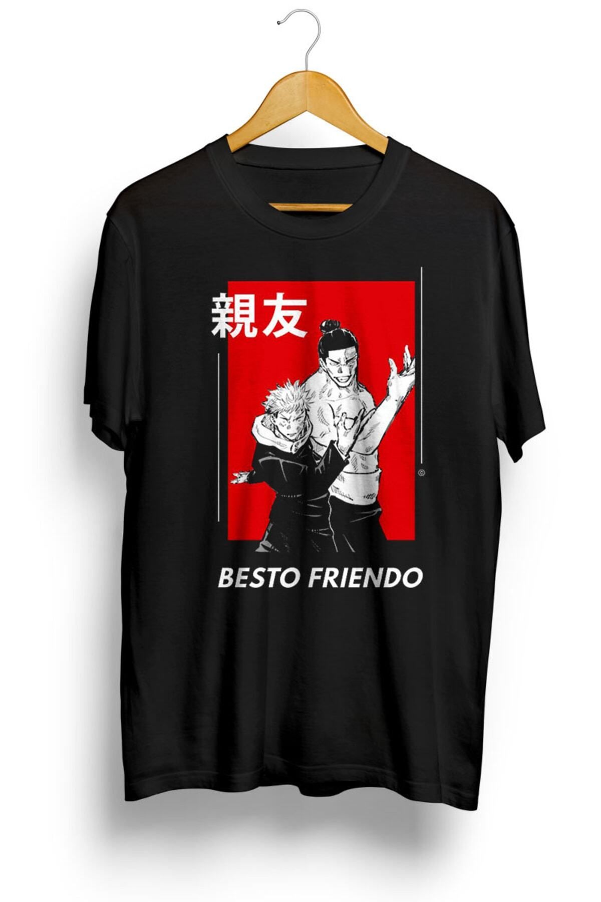 Miba Store Besto Friendo - Itadori And Todo Pose | Jujutsu No Kaisen Active Anime Tişört