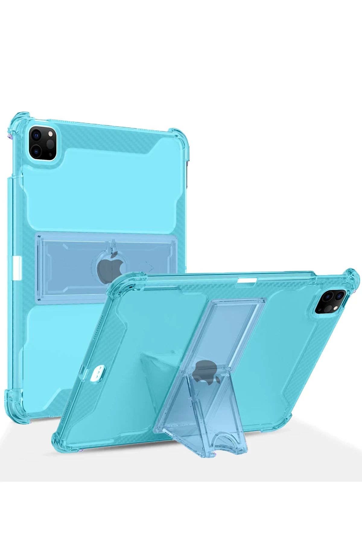 NANOSPACE iPad 10.2 (9.nesil) Kılıf Anti Şeffaf Standlı Tablet Silikon