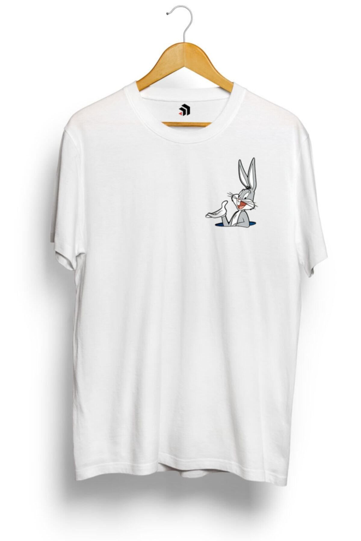 Miba Store Looney Tunes Bugs Bunny Pocket Baskılı Tişört