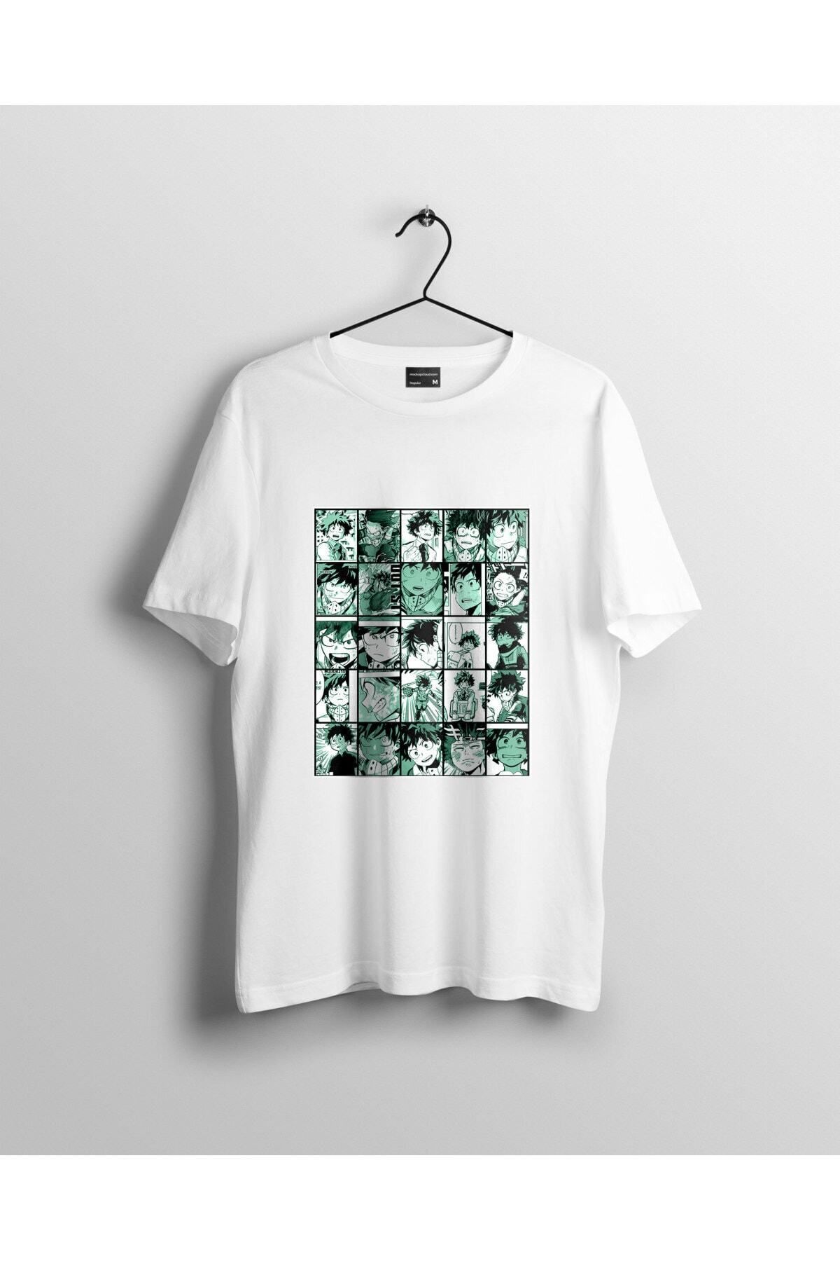 Miba Store Midoriya Izuku Collage My Hero Academia Anime Tişört