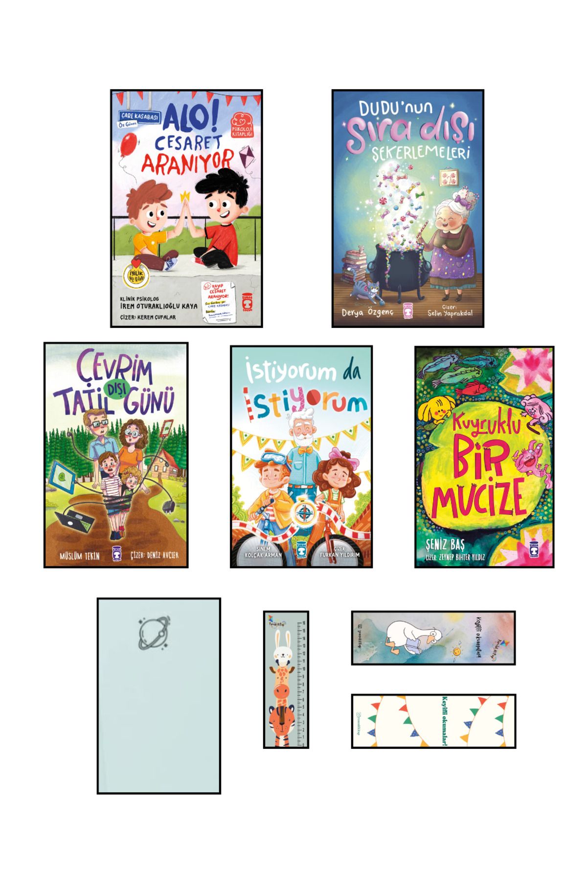 Timaş Çocuk 2. 3. Sınıf Okuma Seti 5 Kitap Alo Cesaret/Dudu'nun Sıradışı Şekerlemeleri/Çevrim Dışı Tatil Günü