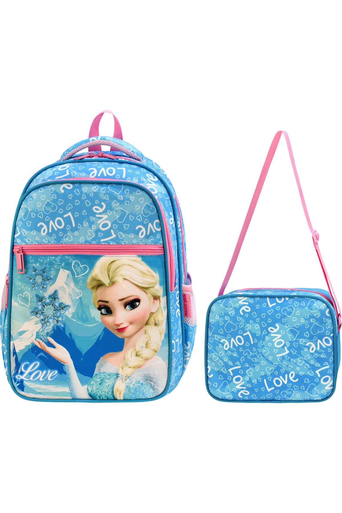QL ACCESSORY Frozen Elsa beslenmeli Lüx İlk Okul Çantası