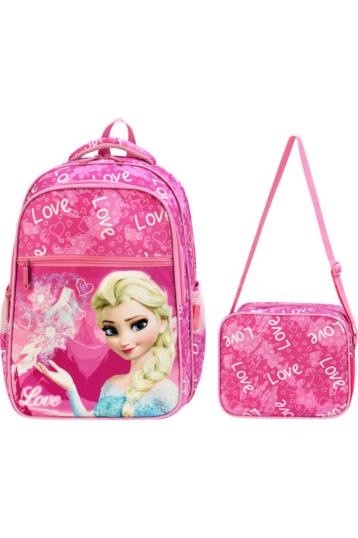 QL ACCESSORY Frozen Elsa beslenmeli Lüx İlk Okul Çantası