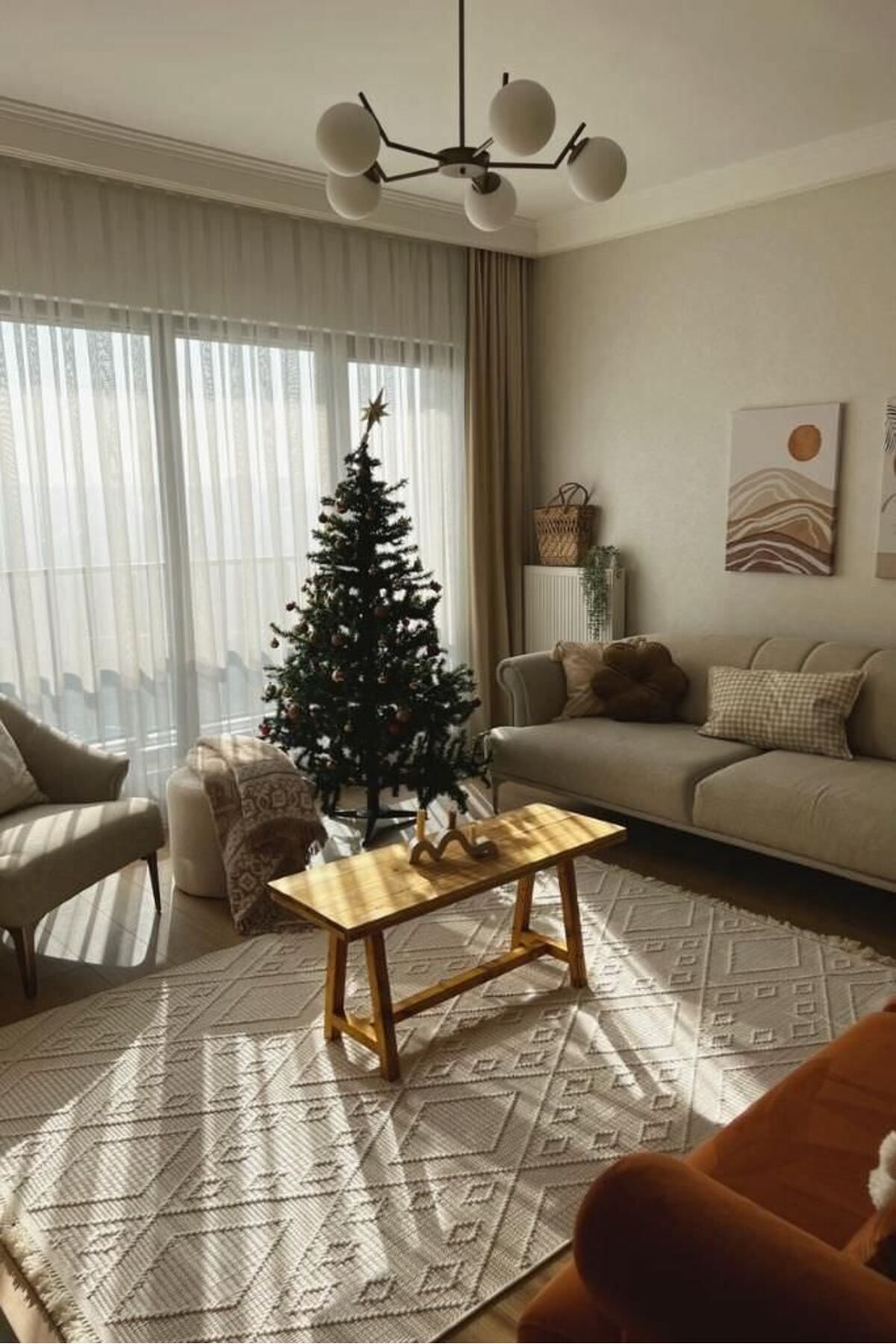 akbel halı & yatak exclusive home design Havana 8561 Ekru - Polyester Dokuma Halı | Modern Salon Halısı