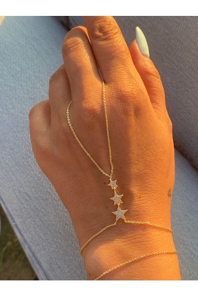 kurukafagift Şahmeran 3 Yıldızlı 14kgold Rodıum