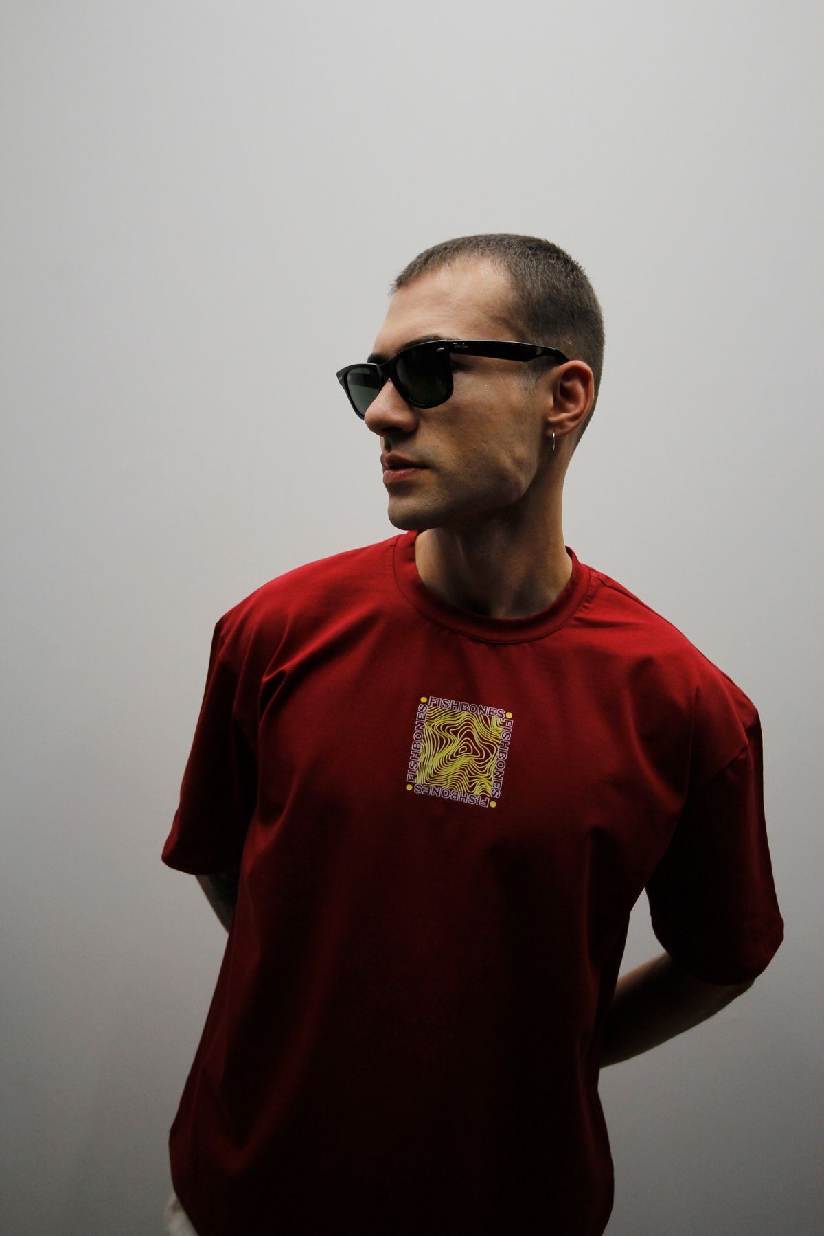 Fishbones Unisex Oversize 'Change' Geniş Kalıp Tişört