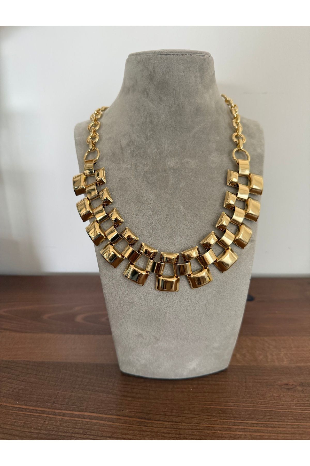 Zenara Accessories Gold/Altın paslanmaz çelik kolye