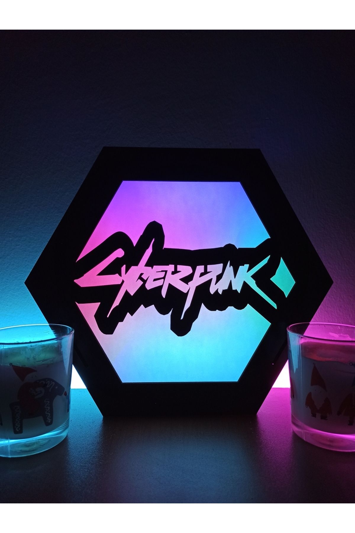 FOREVHOME Cyberpunk 2077 Masaüstü Dekoratif Lamba