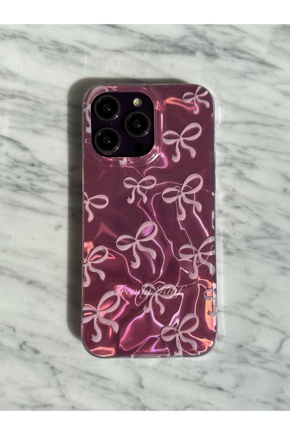 TRENDY KILIF iPhone (11) uyumlu Hologram Fiyonklu Kılıf