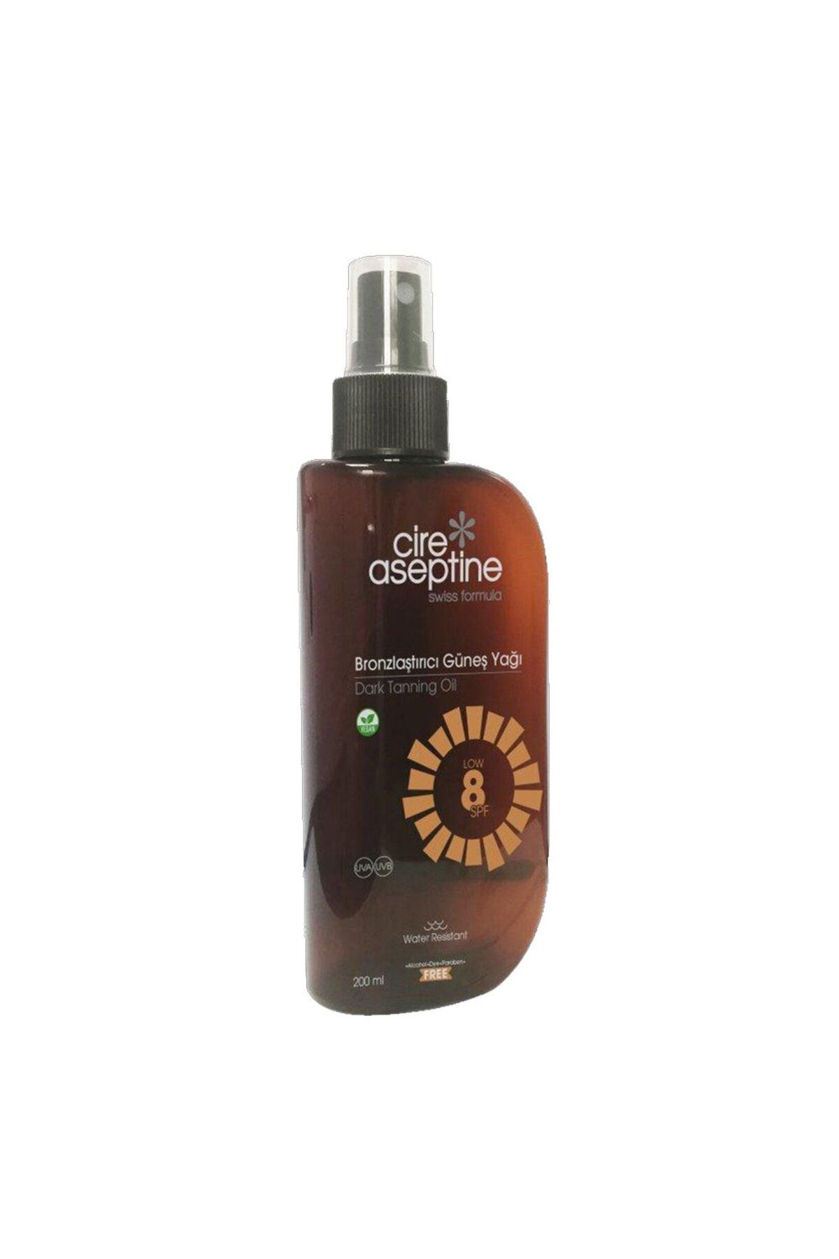 MATMEL Cireaseptine Bronzlaştırıcı Güneş Yağı SPF 8 200 Ml