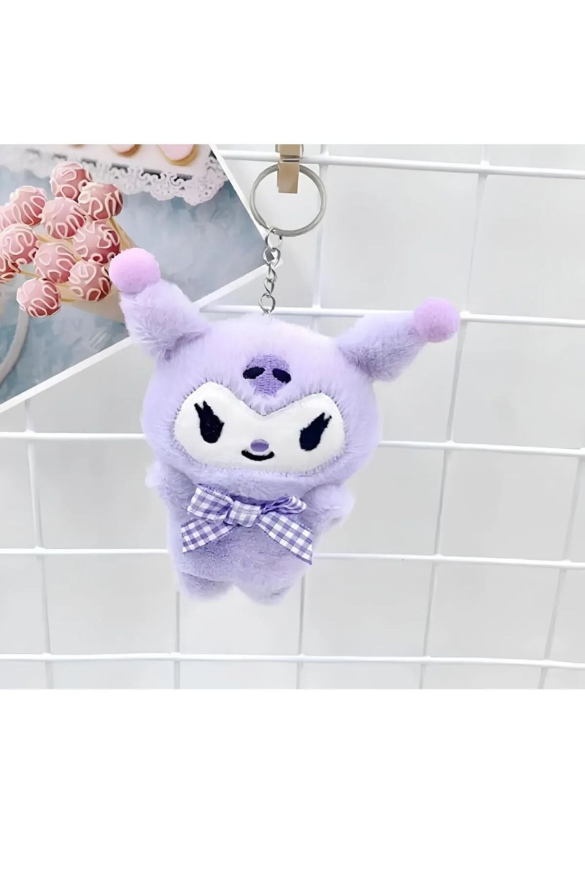 PABS Kuromi Sanrio Peluş Anahtarlık Çanta Süsü