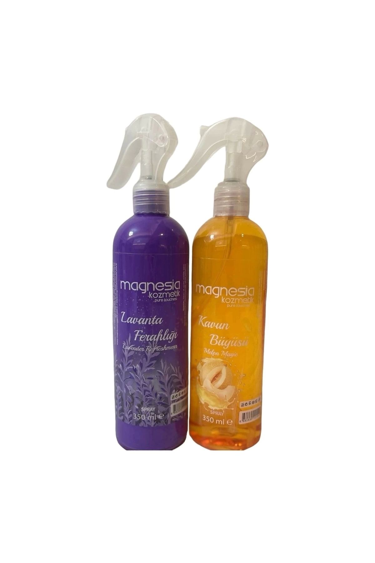 Magnesia Kozmetik Pure Touches Oda ve Ortam Spreyi Vazgeçilmeyen 2'li Set (Lavanta-Kavun)