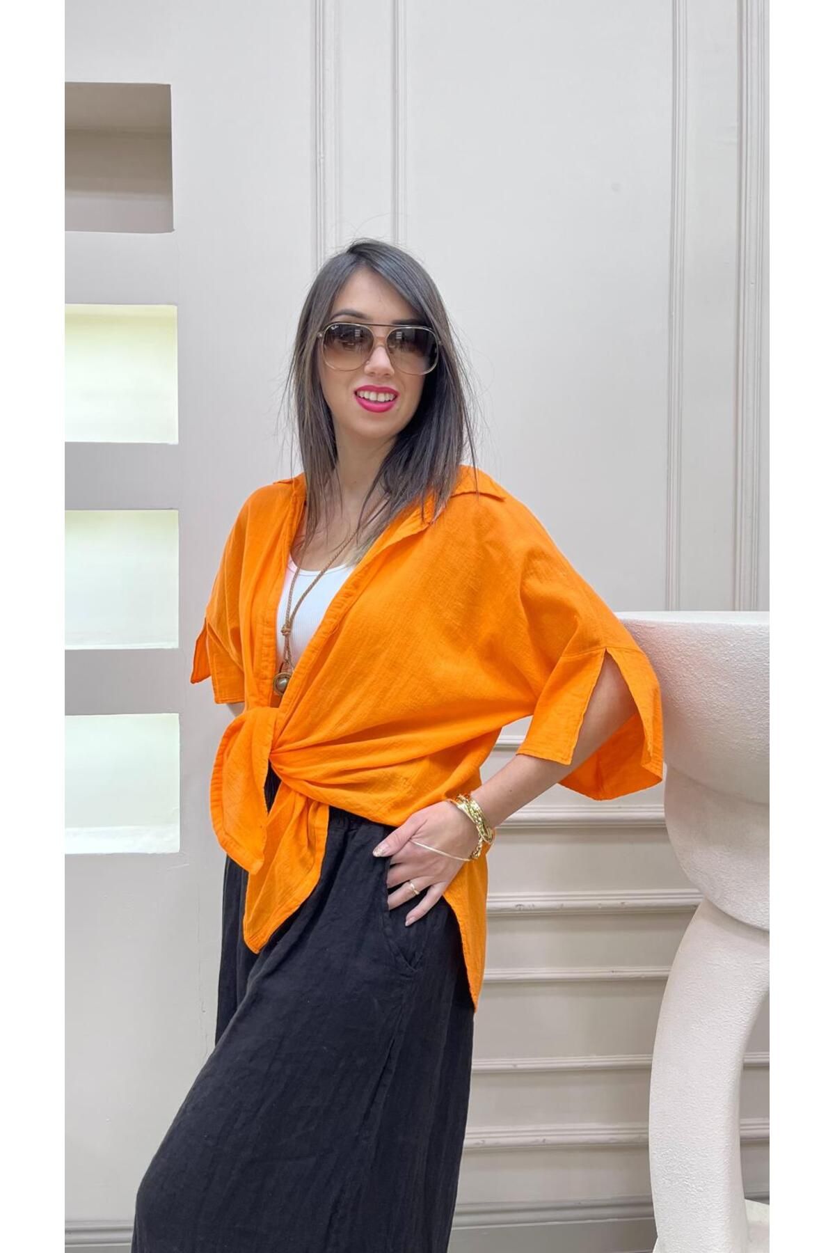 Meryemce Bağlamalı Bluz