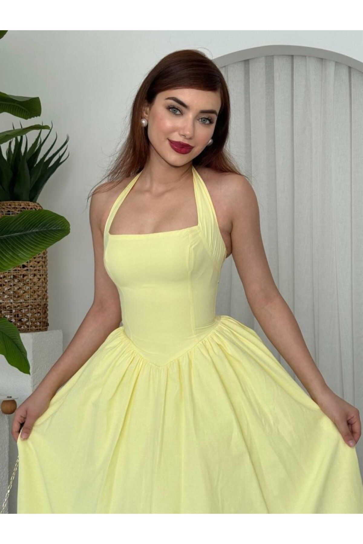hepimiz alalım Fedra Midi Elbise