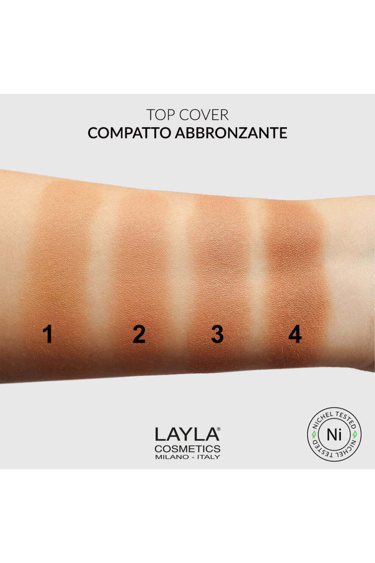 Layla Cosmetics-Compatto Abbronzante Top Cover No 1 - Bronzing Powder 4