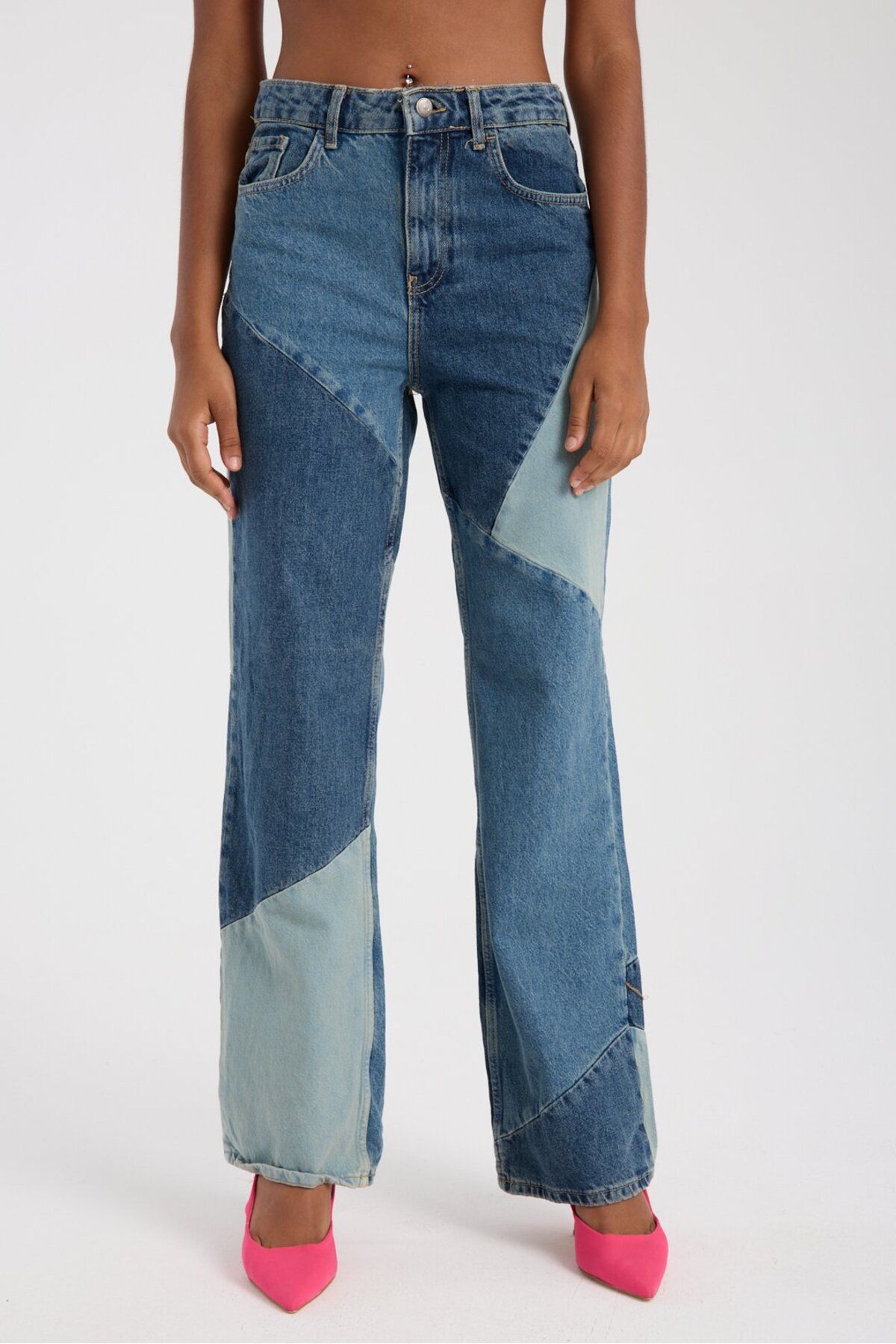 ohos Retro patch jean