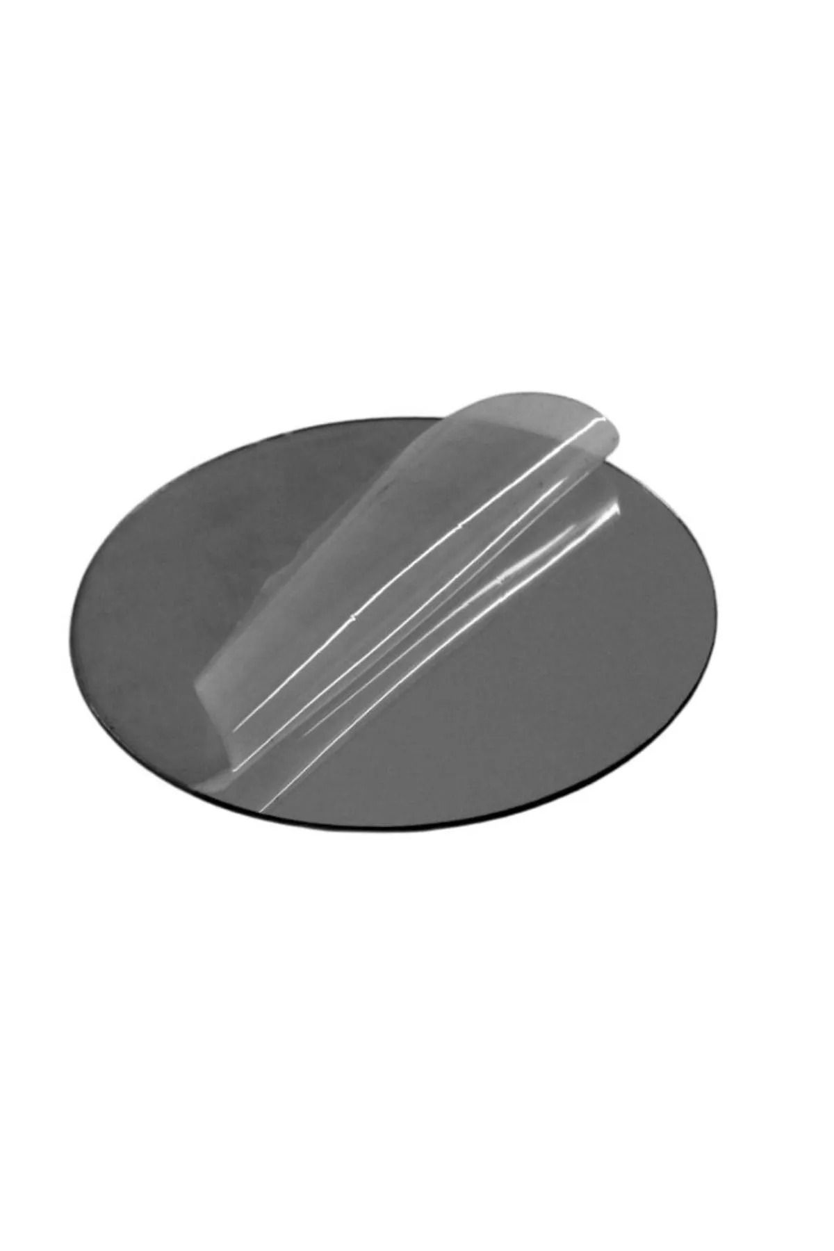 LucentTasarım 1 Mm Gümüş Renkli Yapışkanlı Aynalı- Silver Pleksi Levha - Yuvarlak - Daire Kesim 20 Cm Çapında